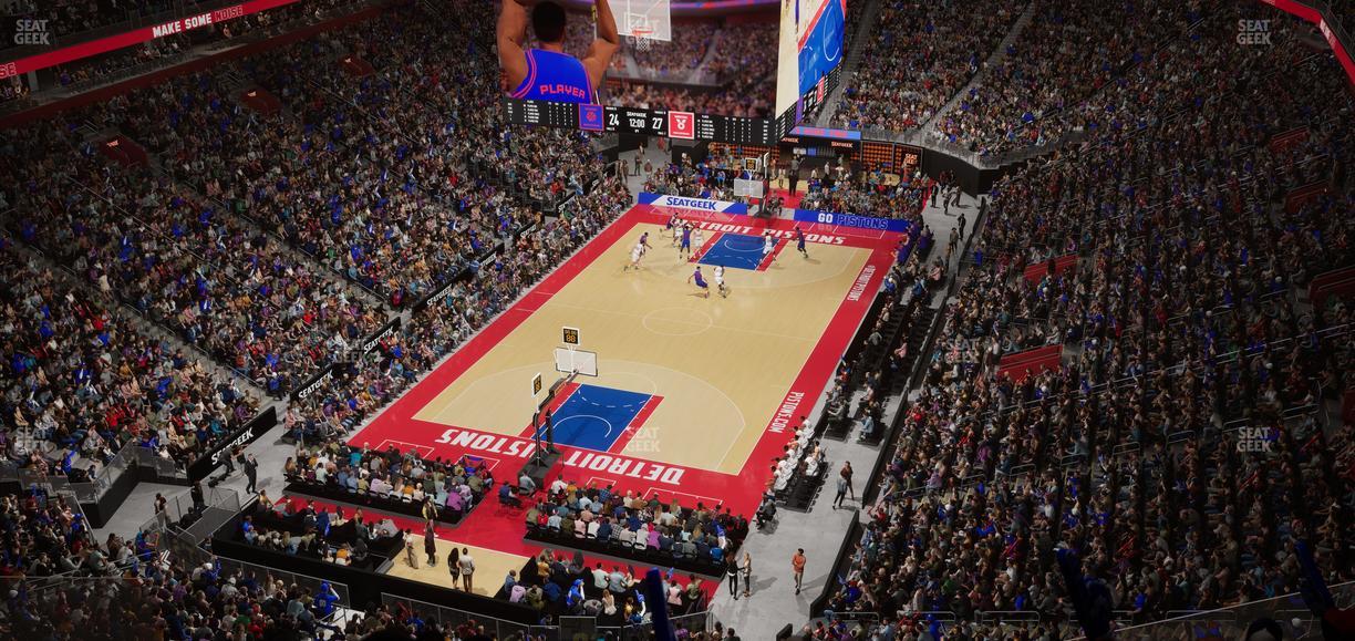 Little Caesars Arena - Section 201 Seat View