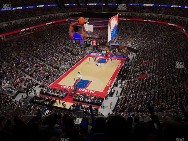 Little Caesars Arena - Section 201 Seat View Little Caesars Arena - Section 201 Seat View