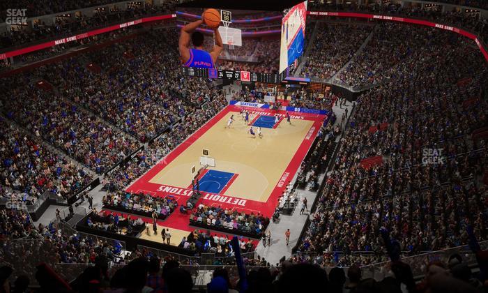 Little Caesars Arena - Section 201 Seat View