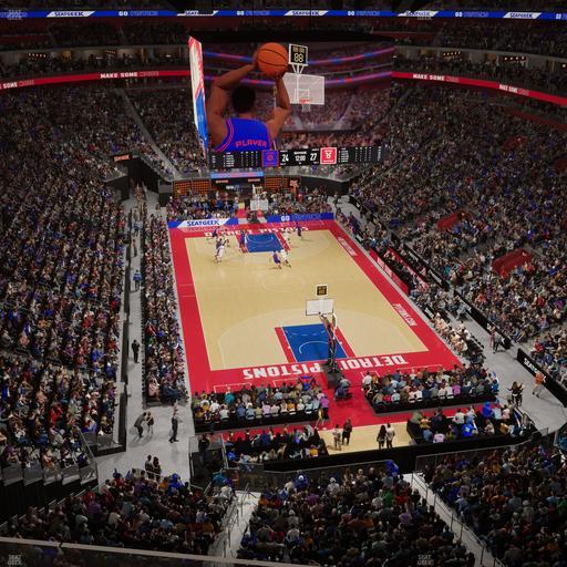 Little Caesars Arena - Section 204 Seat View