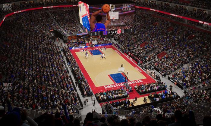 Little Caesars Arena - Section 205 Seat View