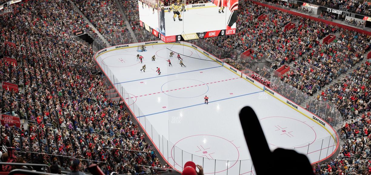 Little Caesars Arena - Section 206 Seat View