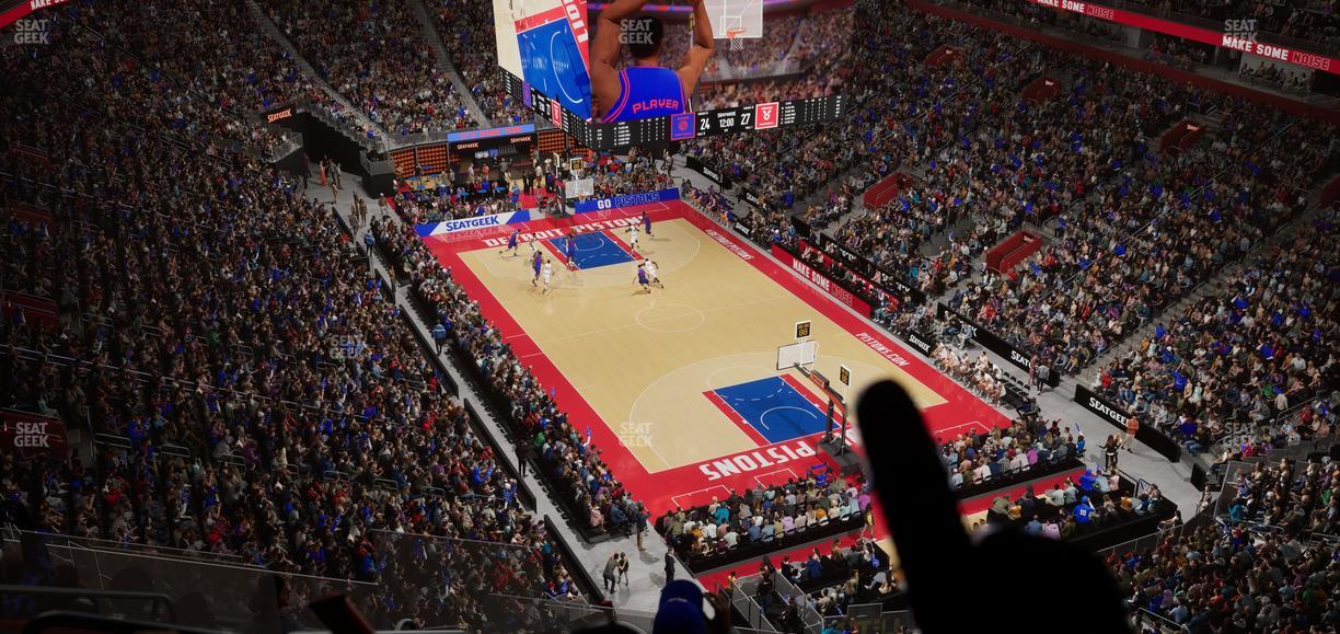 Little Caesars Arena - Section 206 Seat View