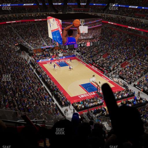 Little Caesars Arena - Section 206 Seat View