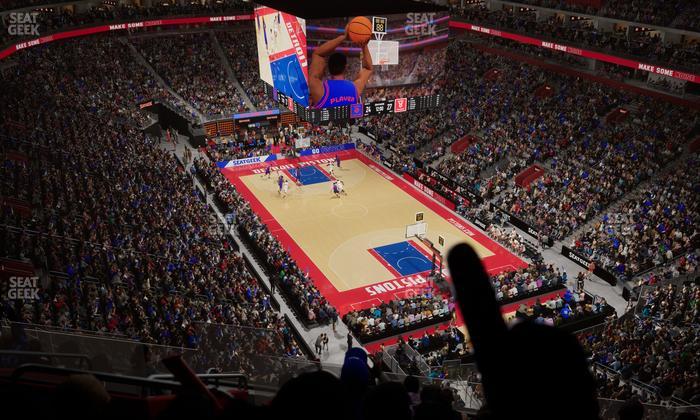 Little Caesars Arena - Section 206 Seat View