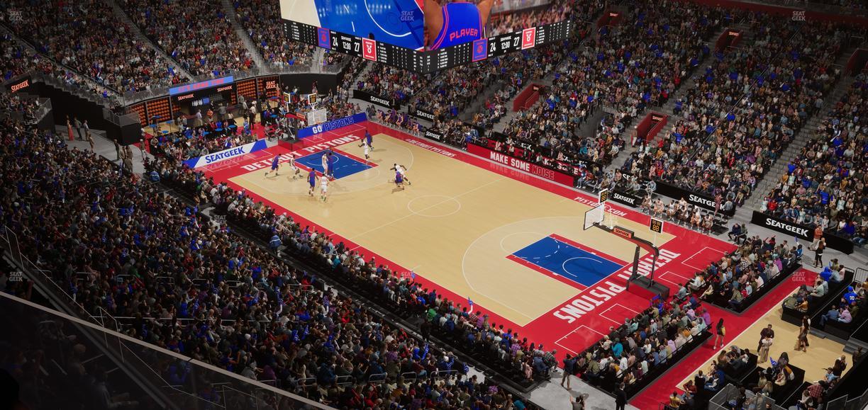 Little Caesars Arena - Section 208 Seat View