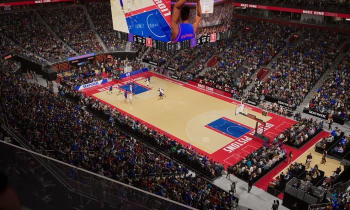 Little Caesars Arena - Section 208 Seat View