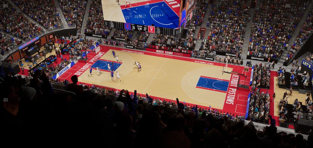 Little Caesars Arena - Section 210 Seat View