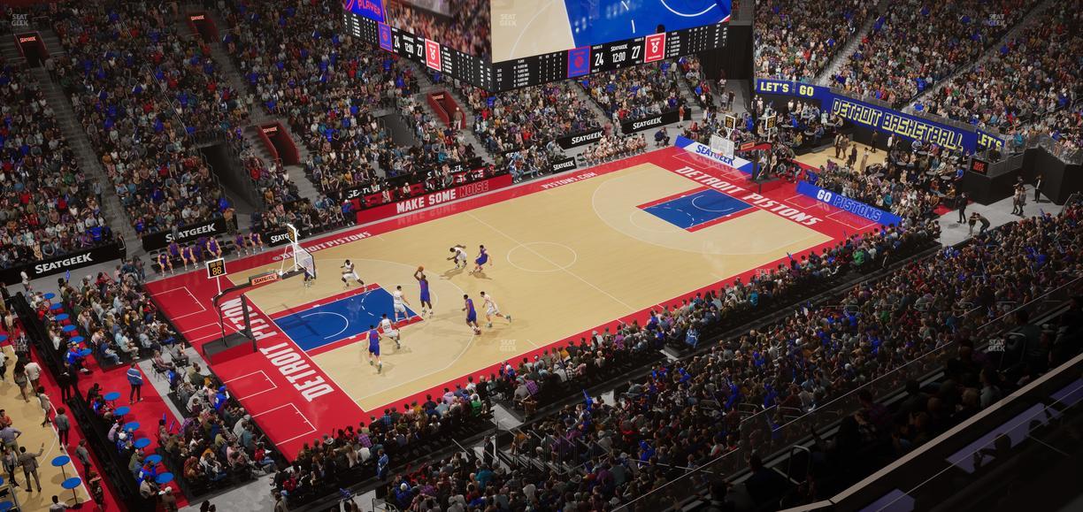 Little Caesars Arena - Section 214 Seat View