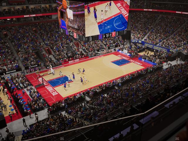 Little Caesars Arena - Section 214 Seat View