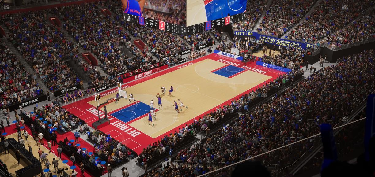 Little Caesars Arena - Section 215 Seat View