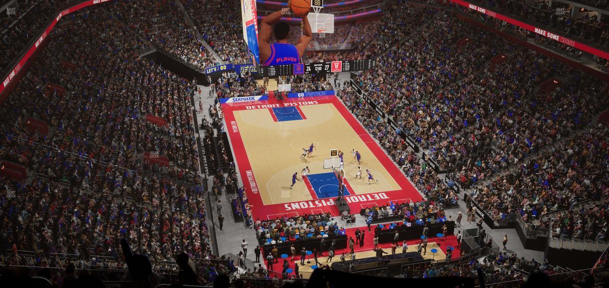 Little Caesars Arena - Section 220 Seat View