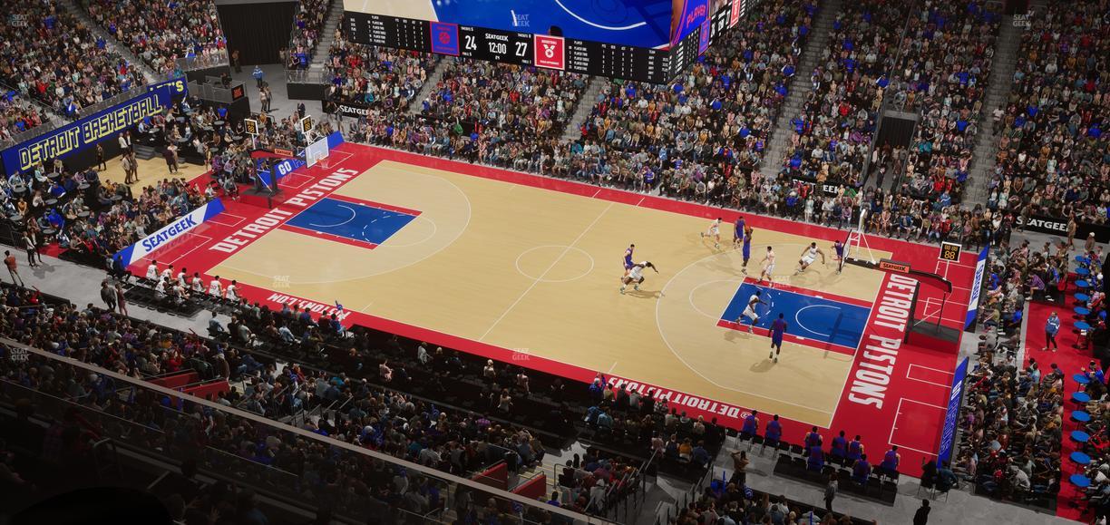 Little Caesars Arena - Section 225 Seat View