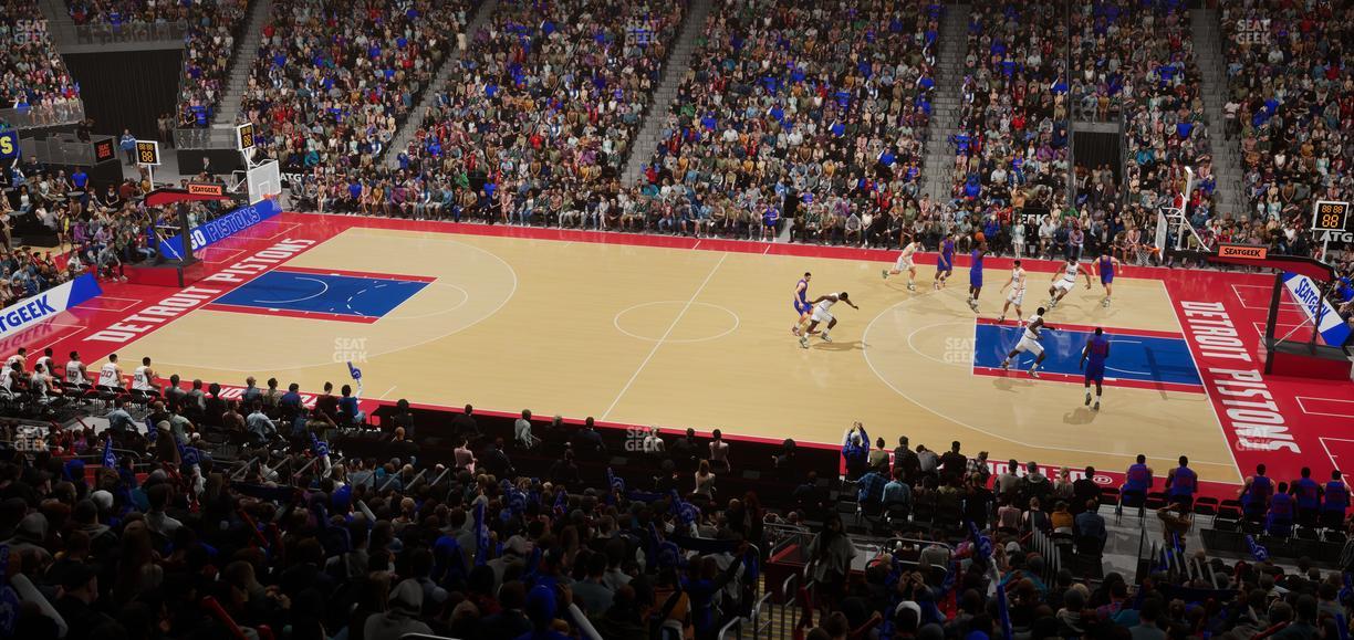 Little Caesars Arena - Section Ada 121 Seat View