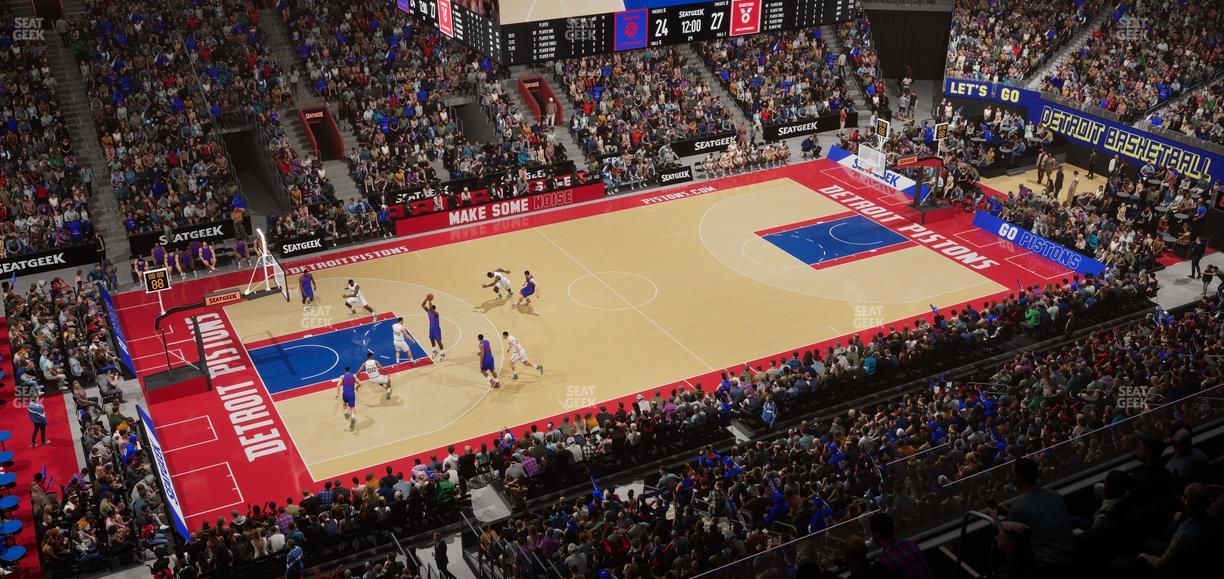 Little Caesars Arena - Section Ada Mezzanine 14 Seat View