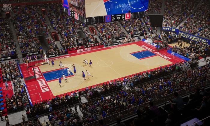 Little Caesars Arena - Section Ada Mezzanine 14 Seat View