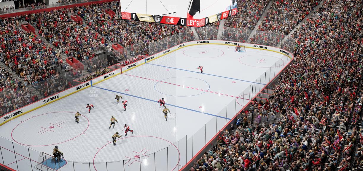 Little Caesars Arena - Section Ada Mezzanine 17 Seat View