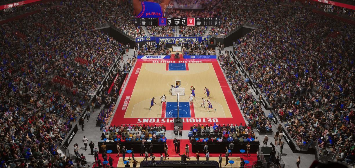 Little Caesars Arena - Section Ada Mezzanine 19 B Seat View