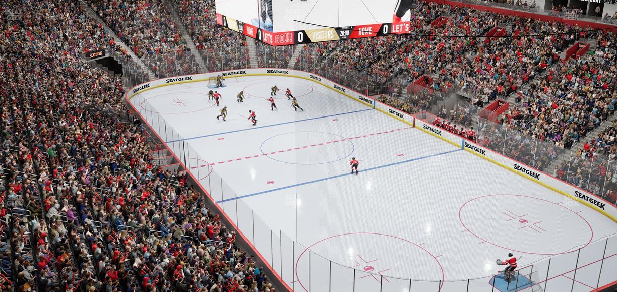 Little Caesars Arena - Section Ada Mezzanine 5 Seat View