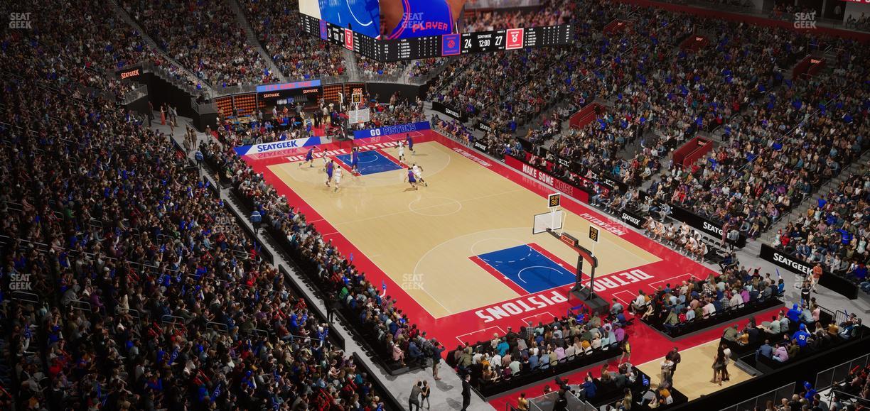 Little Caesars Arena - Section Ada Mezzanine 5 Seat View