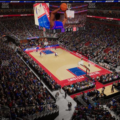 Little Caesars Arena - Section Ada Mezzanine 5 Seat View