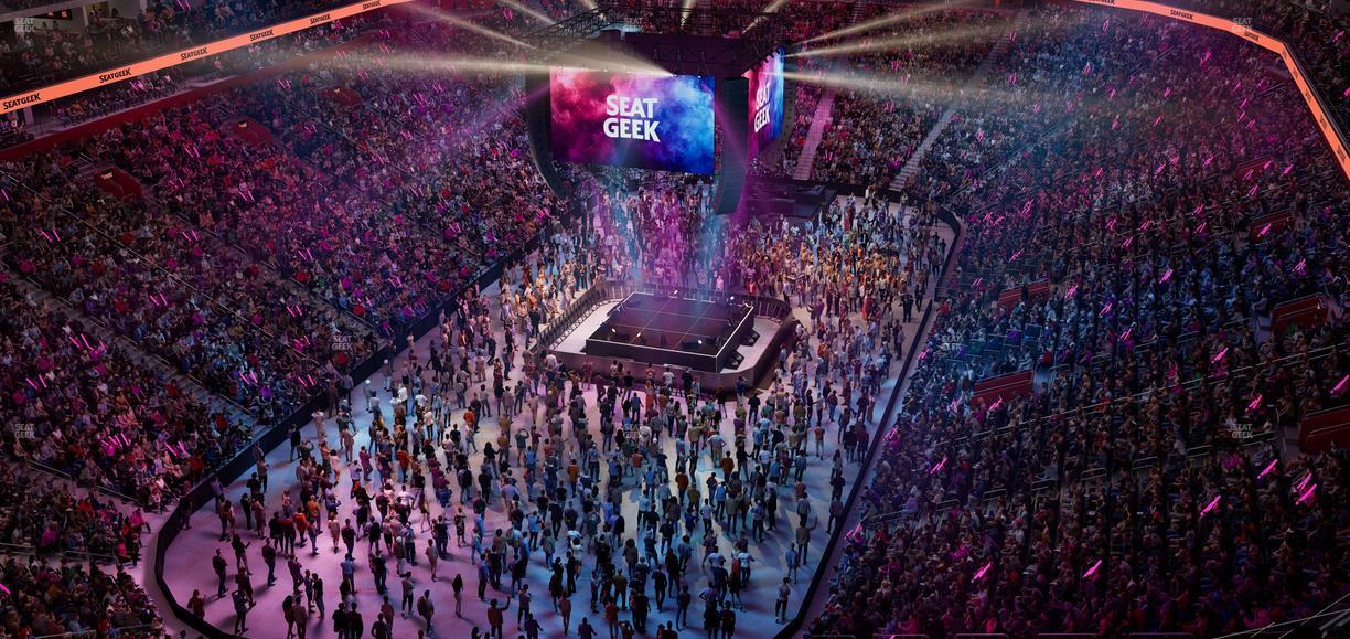 Little Caesars Arena - Section Drink Rail 201 Seat View