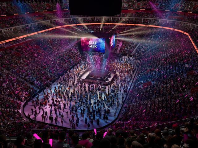 Little Caesars Arena - Section Drink Rail 201 Seat View
