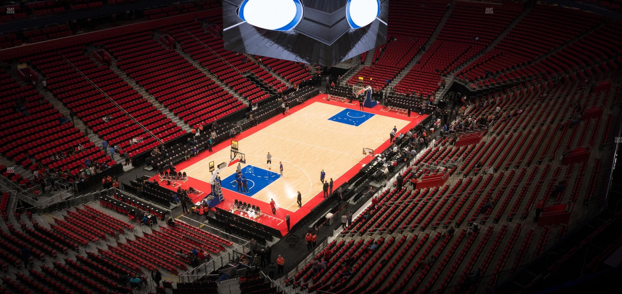 Little Caesars Arena - Section Drink Rail 201 Seat View
