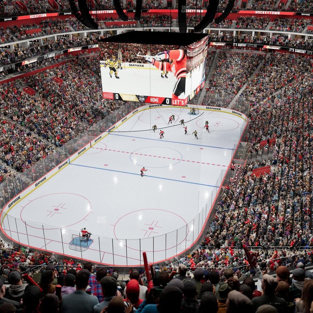 Little Caesars Arena - Section Drink Rail 201 Seat View