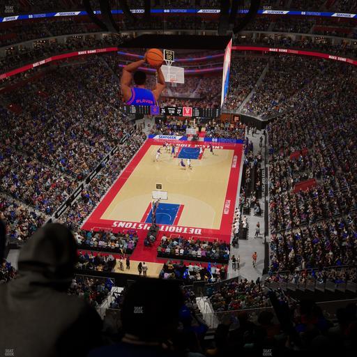 Little Caesars Arena - Section Drink Rail 202 Seat View