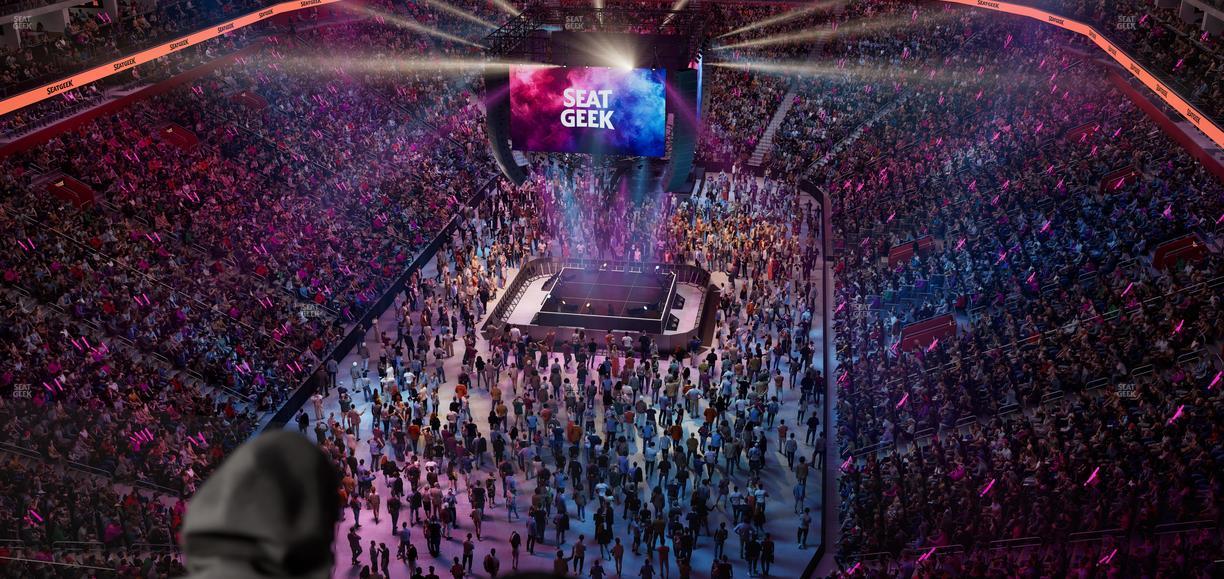 Little Caesars Arena - Section Drink Rail 202 Seat View