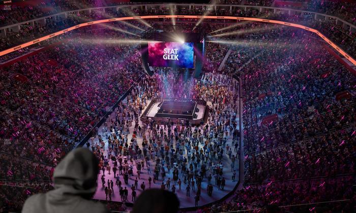 Little Caesars Arena - Section Drink Rail 202 Seat View