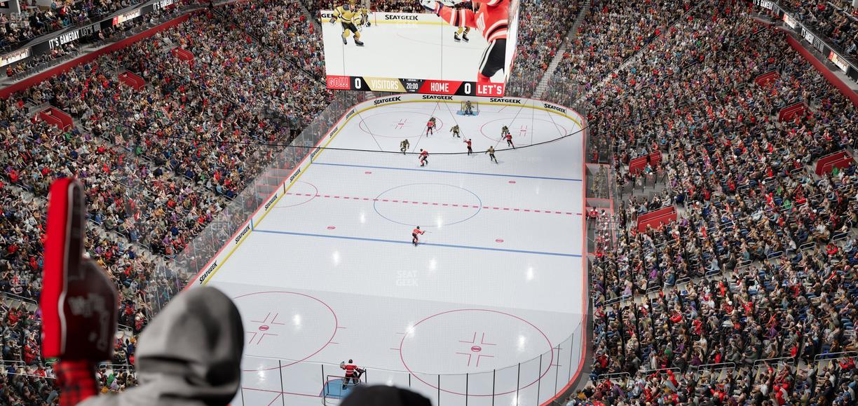 Little Caesars Arena - Section Drink Rail 202 Seat View