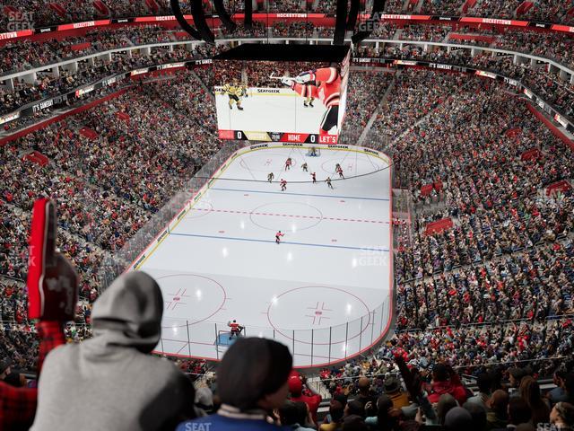 Little Caesars Arena - Section Drink Rail 202 Seat View