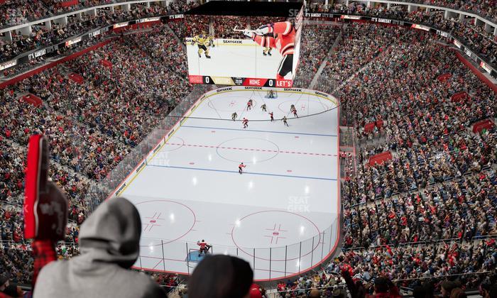 Little Caesars Arena - Section Drink Rail 202 Seat View