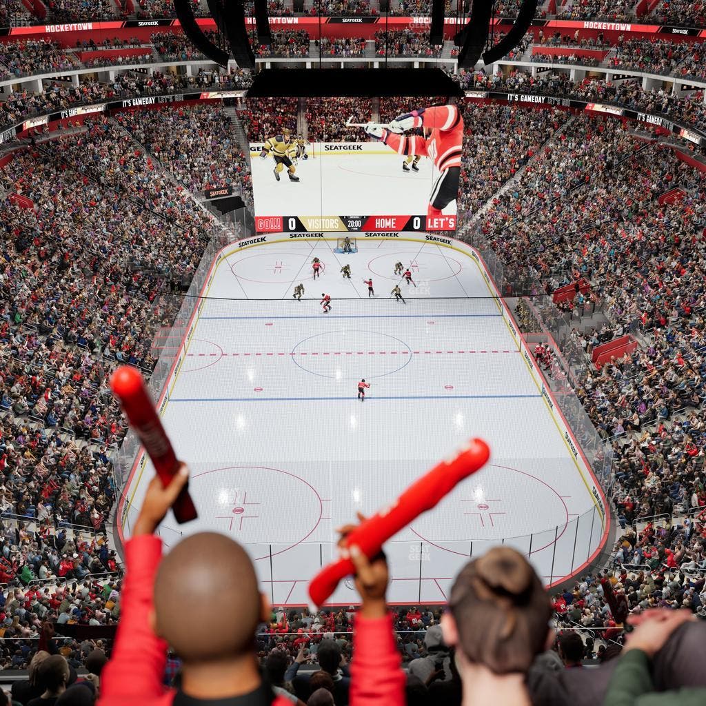 Little Caesars Arena - Section Drink Rail 203 Seat View