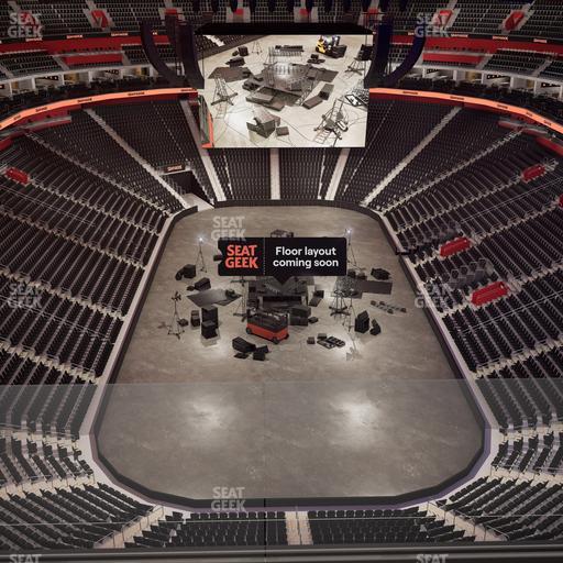 Little Caesars Arena - Section Drink Rail 203 Seat View