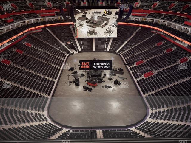 Little Caesars Arena - Section Drink Rail 203 Seat View