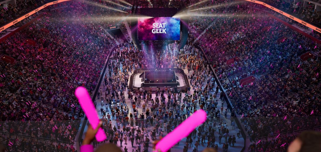 Little Caesars Arena - Section Drink Rail 203 Seat View