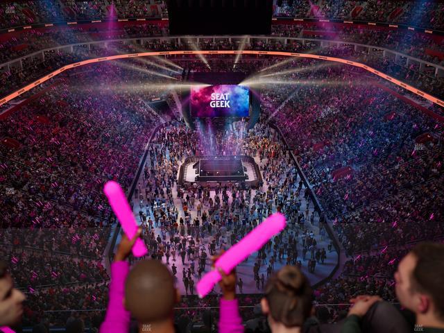 Little Caesars Arena - Section Drink Rail 203 Seat View