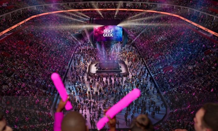 Little Caesars Arena - Section Drink Rail 203 Seat View