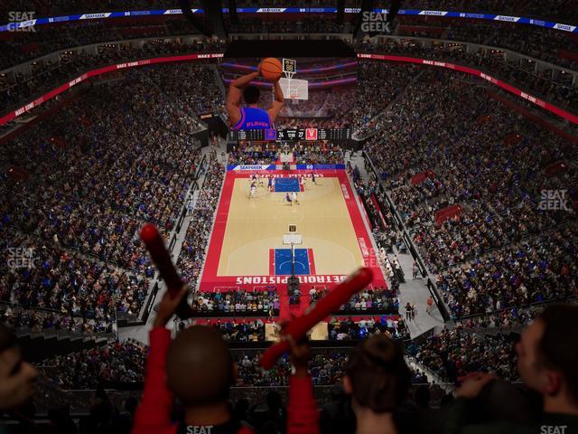 Little Caesars Arena - Section Drink Rail 203 Seat View