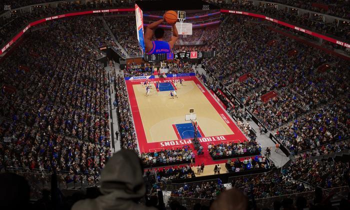 Little Caesars Arena - Section Drink Rail 204 Seat View