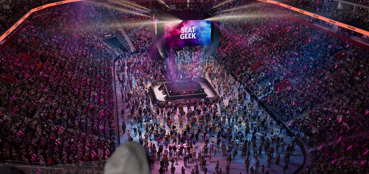 Little Caesars Arena - Section Drink Rail 204 Seat View
