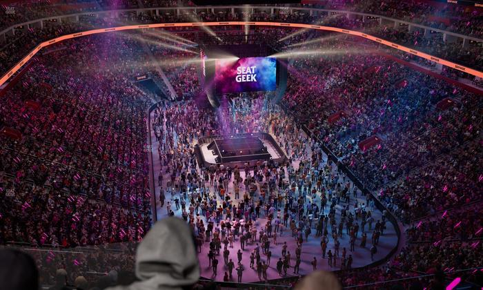 Little Caesars Arena - Section Drink Rail 204 Seat View
