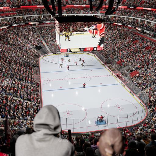 Little Caesars Arena - Section Drink Rail 204 Seat View