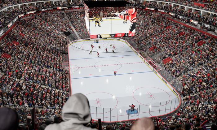 Little Caesars Arena - Section Drink Rail 204 Seat View