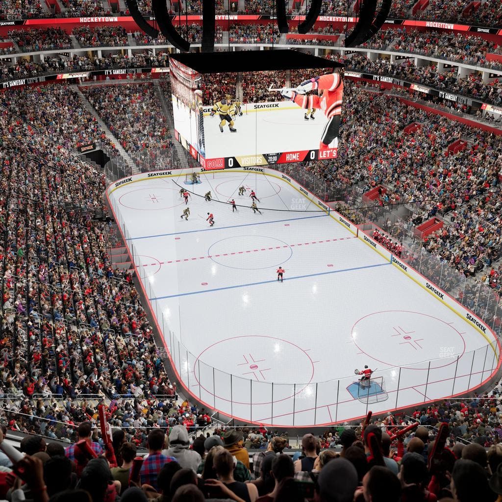 Little Caesars Arena - Section Drink Rail 205 Seat View