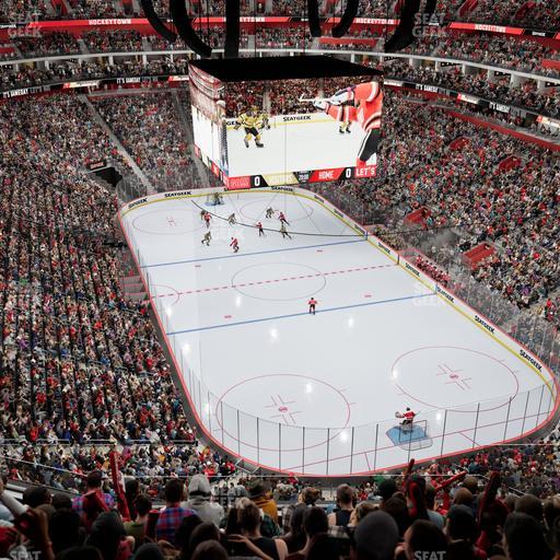Little Caesars Arena - Section Drink Rail 205 Seat View