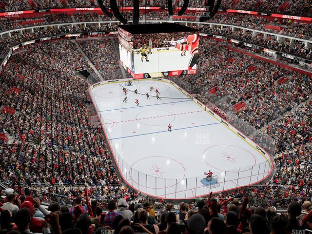 Little Caesars Arena - Section Drink Rail 205 Seat View